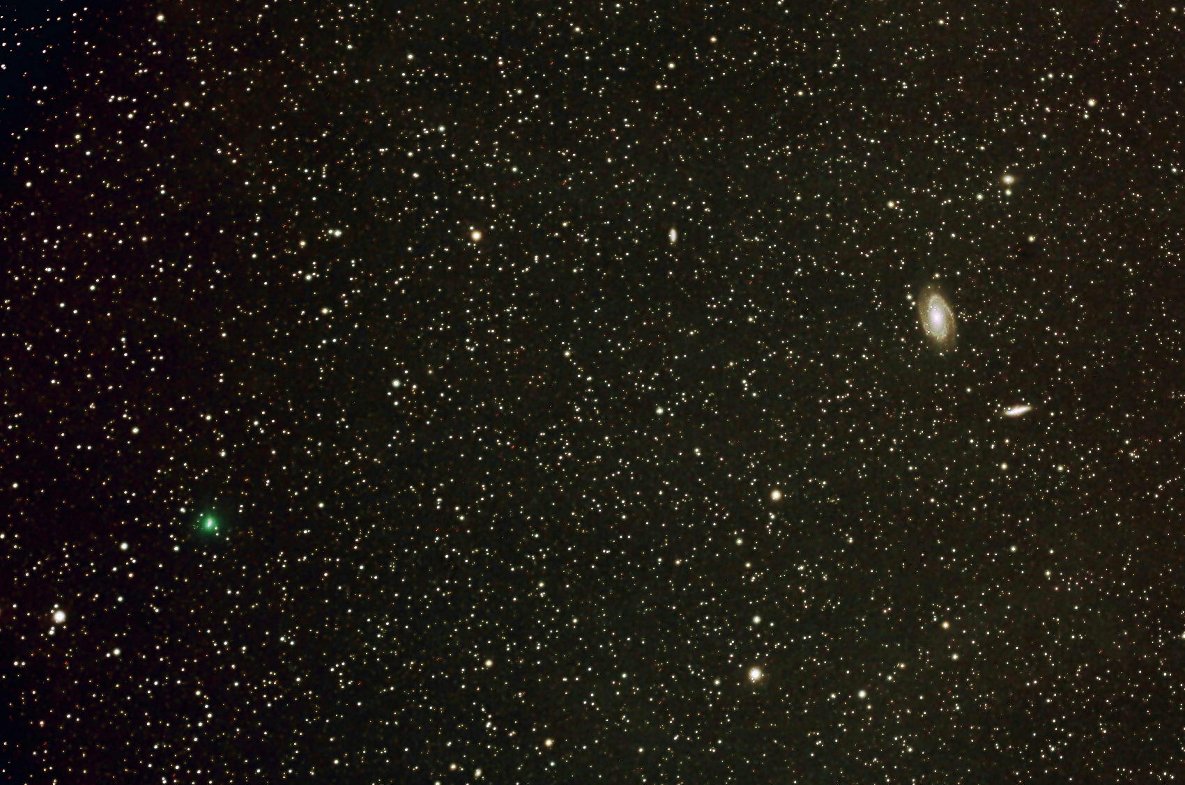 アトラス彗星とM81、M82　　Redcat51　　　2020.03.20   21:30