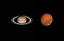 土星、火星　　MT160　2018.08.14
