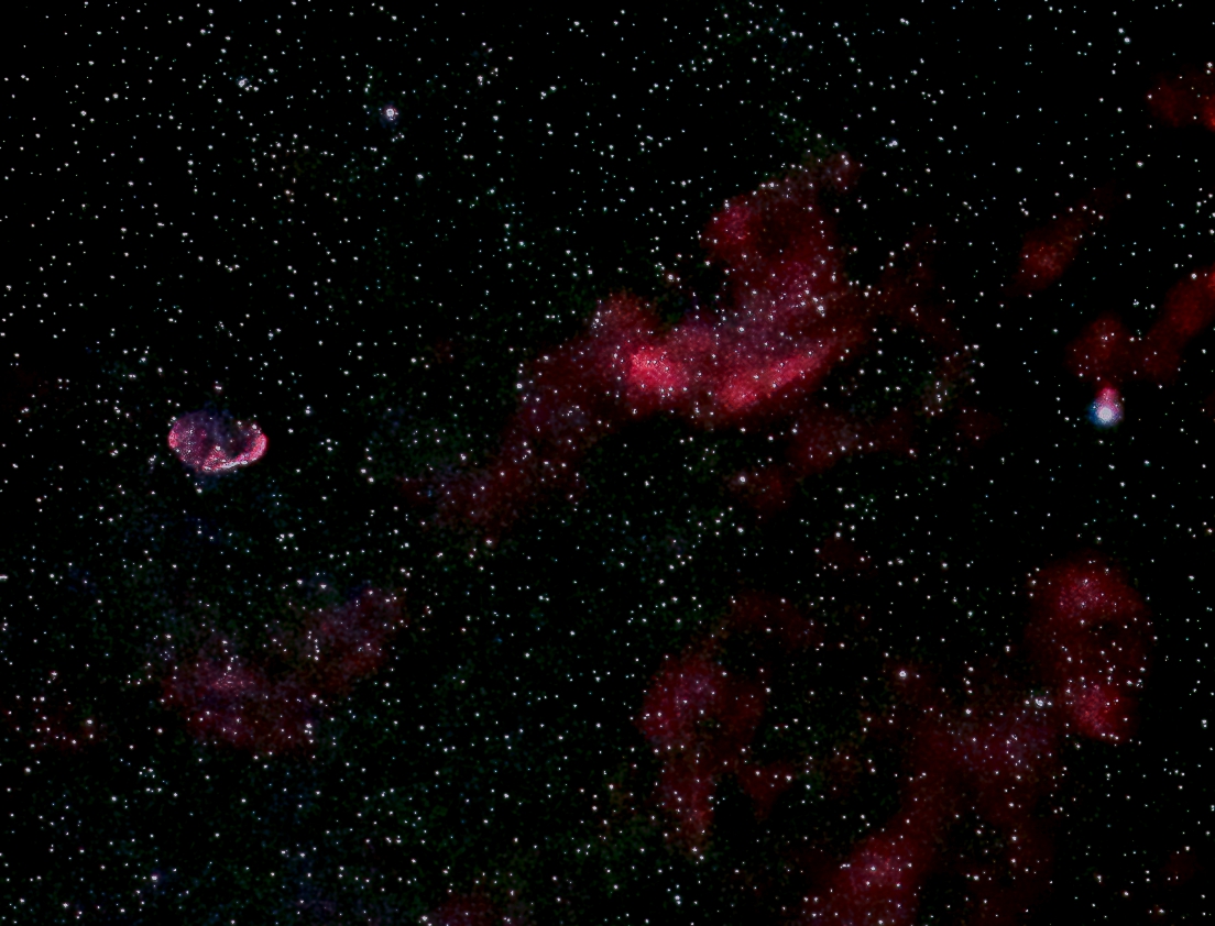 白鳥座サドルと三日月星雲(NGC6888)　2021.07.21　　