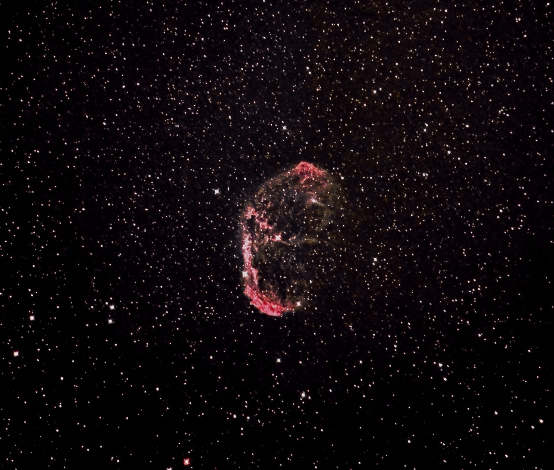 三日月星雲（クレセント星雲NGC6888）　　　　2021.07.22