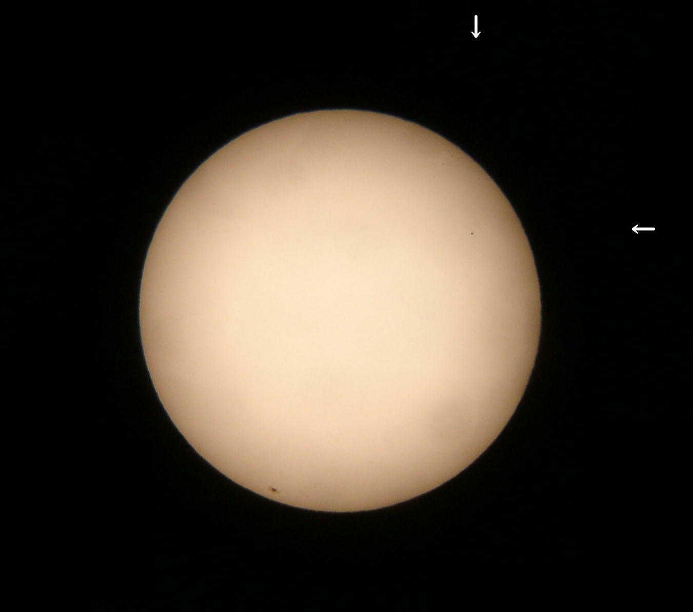 水星の太陽面通過　２００６．１１．０６