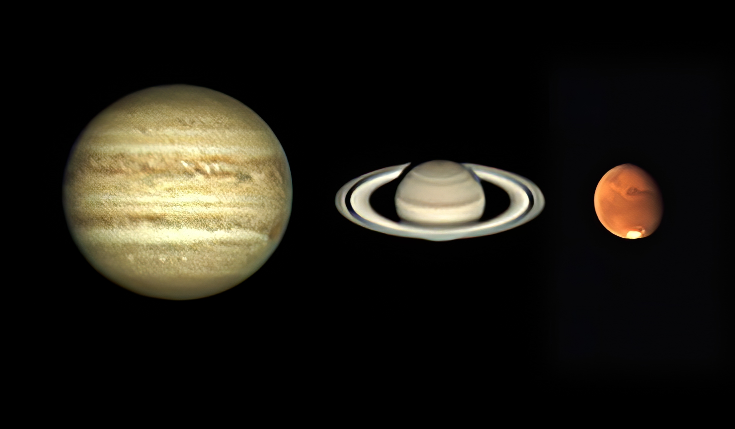 同一夜の３惑星　MT160　　　2020.08.06　　　