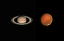 土星と火星　2018.08.14　MT160+３倍バロー