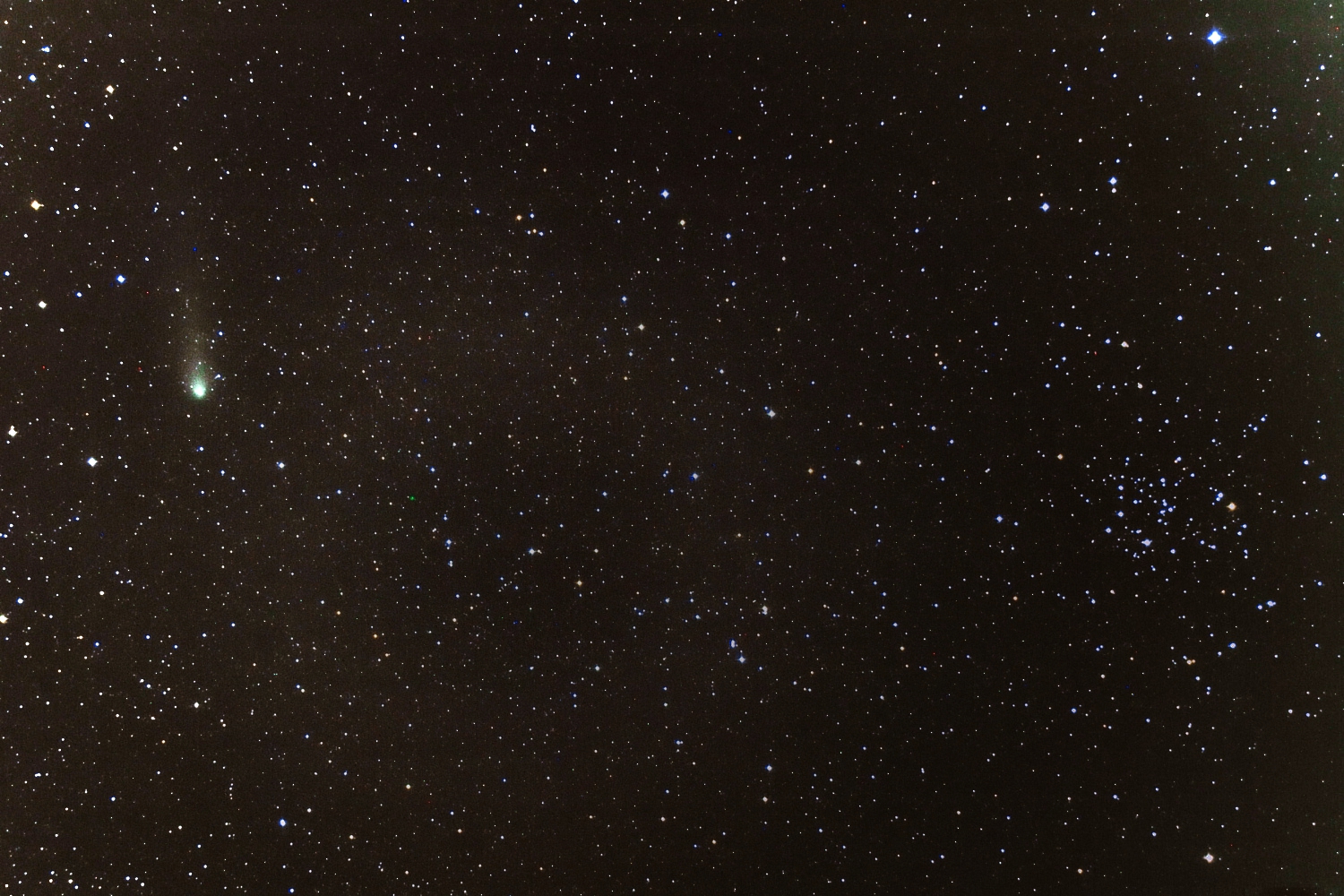 21P彗星とM50散開星団　2018.10.07