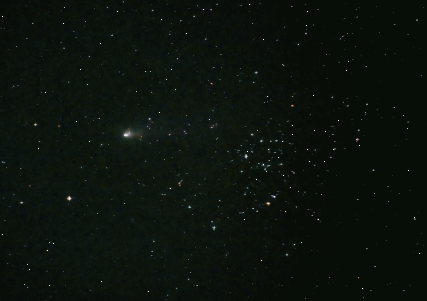 21P彗星とM50星団の接近　2018.10.08