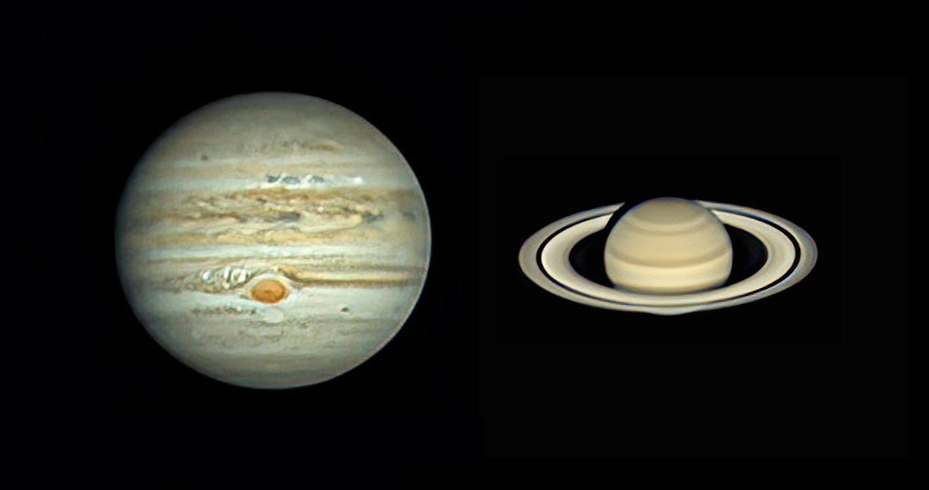 木星と土星 C11　2020.08.30
