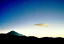夜明けの富士山とブラッドフィールド彗星　２００４．０４．２９　静岡市清水森林公園