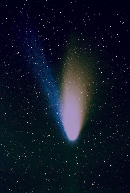 ３月７日早朝のヘール・ボップ彗星
