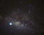 銀河中心部と木星、ヘール・ボップ彗星（69τ　Ophの上）　1996.08　タヒチ 　