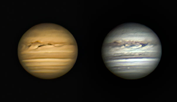 木星10�p屈折（2018.05.22）　とMT160　（6.25）