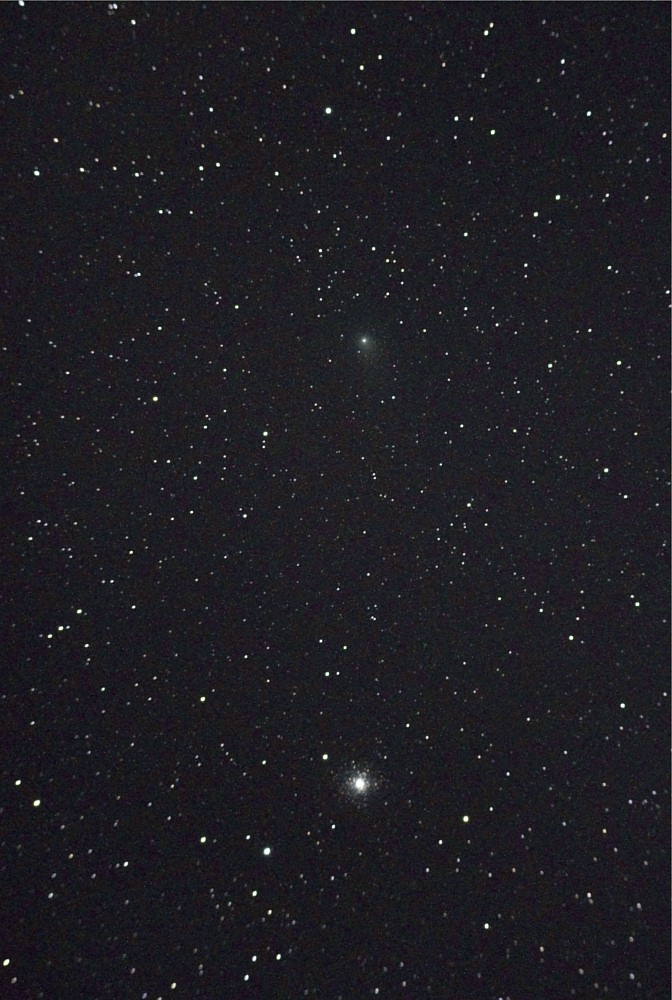 ガラッド彗星とＭ１５　2011.08.04　AM０：４１