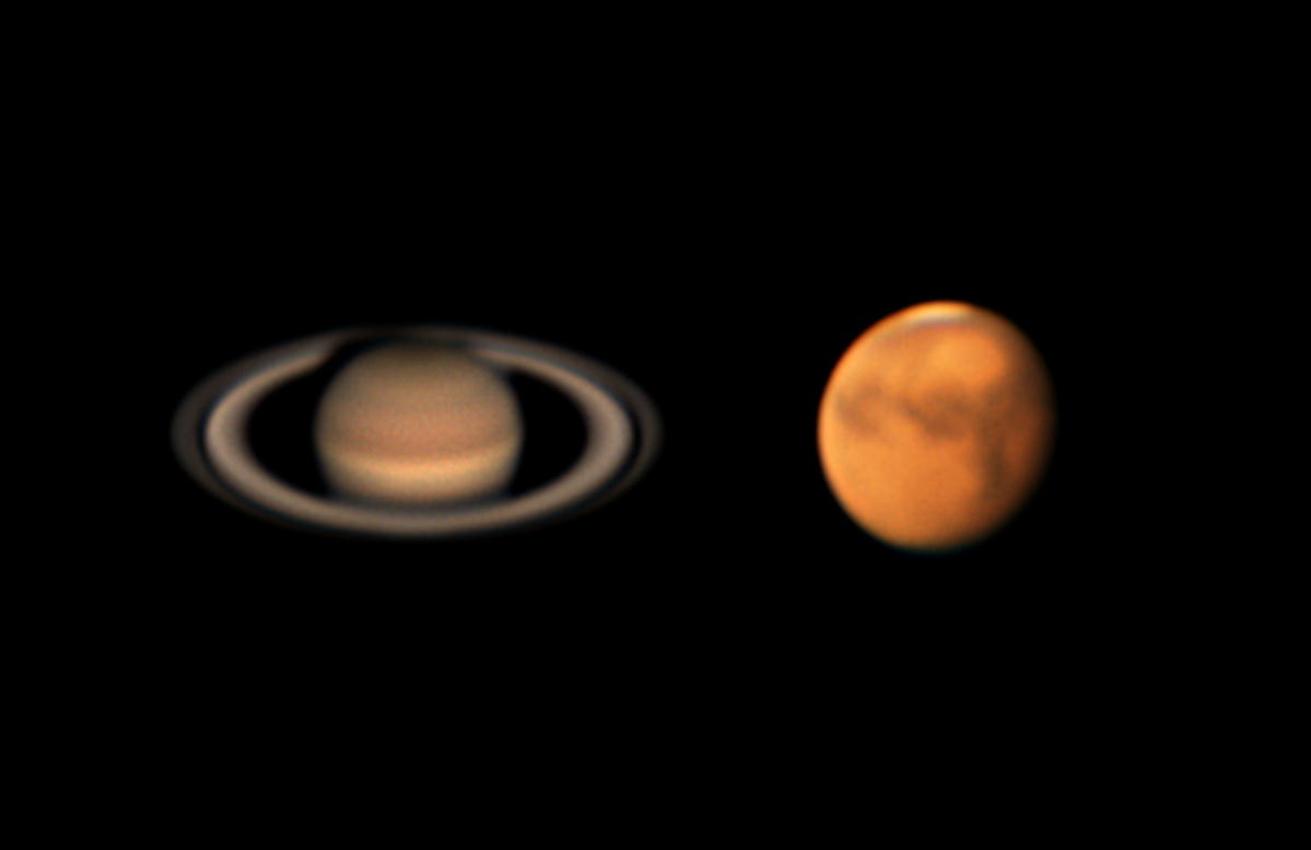 土星、火星　２０１８年９月３日　C11　